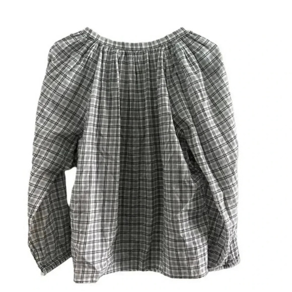 Nili Lotan Plaid Blouse NWOT B602 - Picture 7 of 8